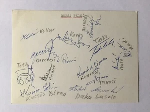 14 Autographs PECSI DOZSA-70/71-Hungary-MFC-József Tóth+Istvan Kocsis-Pecsi Dozsa - Picture 1 of 1