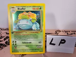 GERMAN Bisaflor 1st Edition 15/102 Holo Rare Base Set Venusaur Pokemon 1999 WOTC - Picture 1 of 3