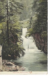 MONTE CRISTO, WASHINGTON POSTCARD TROUT FALLS - Picture 1 of 2