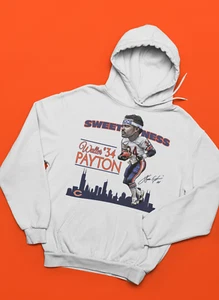 Walter Payton Sweetness Chicago Bears 85 Retro Autograph Hoodie Sweatshirt - Picture 1 of 15