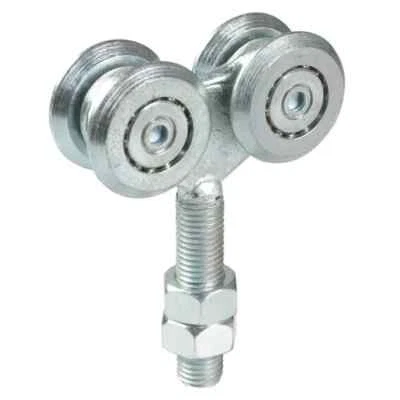 CARRELLO SCORREVOLE FISSO 4 CUSCINETTI 44MM RUOTE X PORTONI SCORREVOLI IBFM GA - Immagine 1 di 4