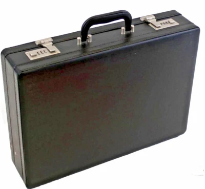 XL Executive Attaché Briefcase Pu Leather Executive Case Expanding Business Bag - Image 1 of 4