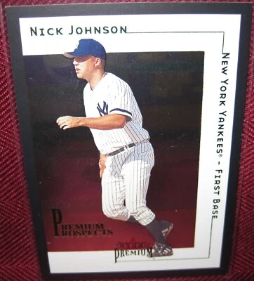 2001 FLEER PREMIUM PROSPECT #201 NICK JOHNSON 1306/1999 NM-MT+ - Image 1 of 2