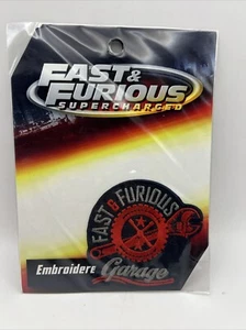 Fast and Furious Supercharged Embroidered Patch “Garage” - Universal Studios BN - Picture 1 of 10