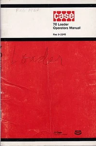 Manual de operador del cargador Case 70 - Imagen 1 de 1