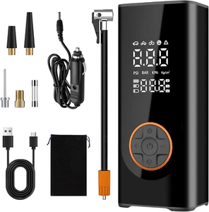 Portable Air Compressor Car Tyre Pump, 6000Mah Dual Power Supply 150PSI Tyre ... - Picture 1 of 12