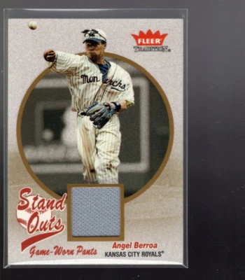 B3763- 2004 Fleer Tradition Stand Outs Game Used #AB Angel Berroa Pants - NM-MT - Image 1 of 2