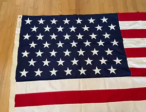 RARO SIN USAR EDICIÓN GUBERNAMENTAL 49 ESTRELLAS BANDERA DE ENTIERRO DE EE. UU. 5' X 9 1/2' VALLEY FORGE - Imagen 1 de 9