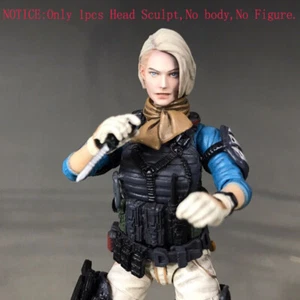 Delicate Painted 1/18 Scale The Resident Evil Jill Head Sculpt Fit 3.75" Figure - Picture 1 of 4