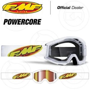Mascarilla Fmf Powercore Core Blanca Gafas Moto Cross Enduro Lente Transparente - Imagen 1 de 2