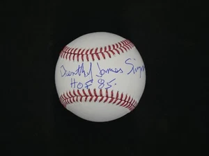 OJ ORENTAHL JAMES SIMPSON NOME COMPLETO FIRMATO OMLB BASEBALL ISCRITTO ""HOF 85" JSA - Foto 1 di 4