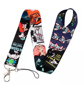 Pinky and the Brain Lanyard Neck Strap ID Card or Keys - Free Post - Bild 1 von 4