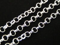 4 Metre's Silver Plated Dainty Chain 5mm x 3mm Links Craft Beads Jewellery N177 