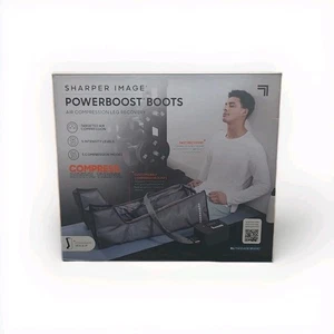 Sharper Image Powerboost Boots Air Compression Electric Leg Massager (Open Box) - Picture 1 of 1