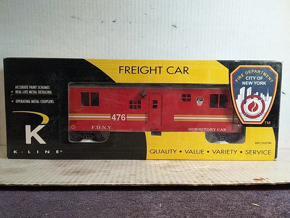 K-Line K676-6101 FDNY Smoking Battalion Car New - Image 1 of 4