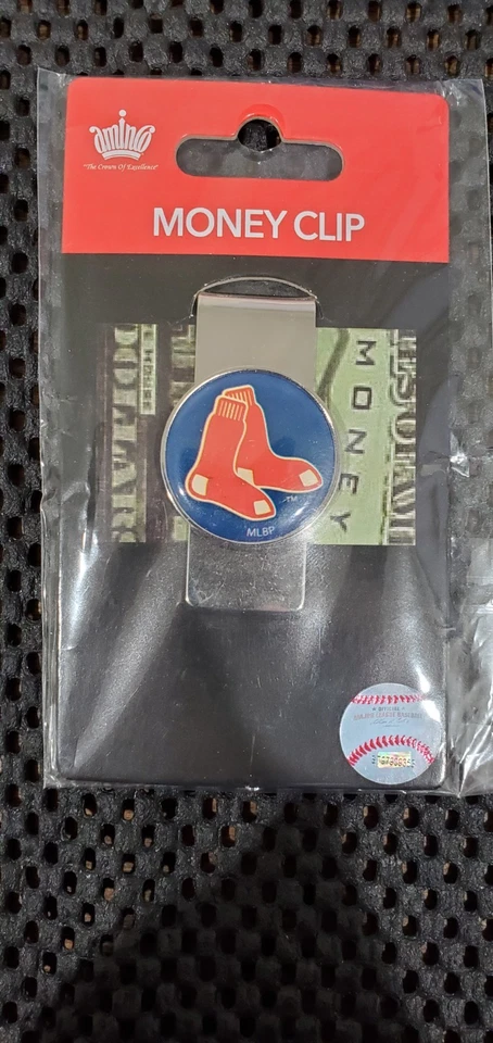 Carteira Boston Red Sox Metal Porta-Clipe de Dinheiro Nova - Oficialmente Licenciada MLB - Imagem 1 de 4