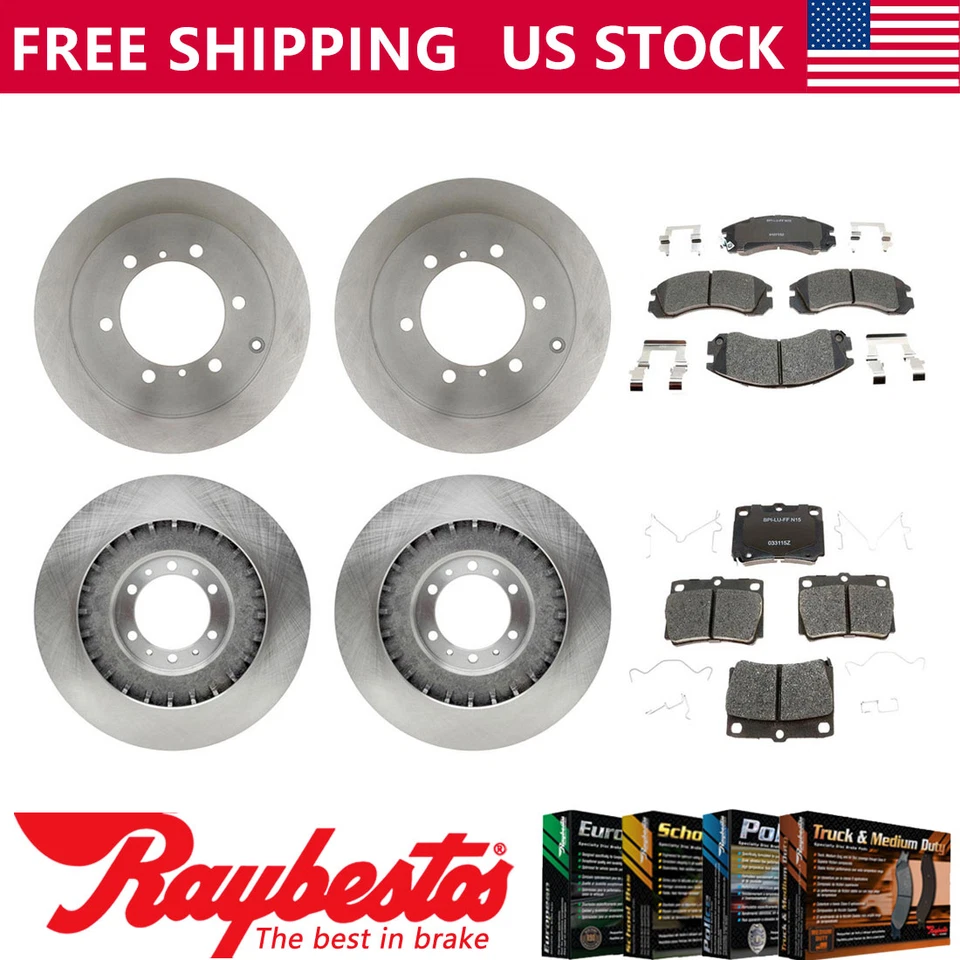 Se adapta a rotores de freno delanteros traseros y pastillas de freno de cerámica para Mitsubishi Montero Sport 2000 Foto 1 de 4