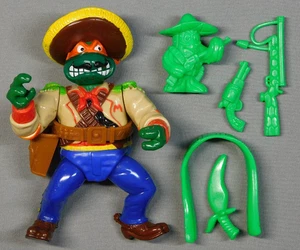TEENAGE MUTANT NINJA TURTLES WILD WEST BANDITO BASHIN MIKE COMPLETE 1992 - Picture 1 of 2