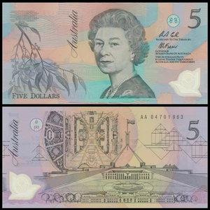 🇦🇺 Australia 5 Dollars 1992 Polymer AA04 Prefix P 50a Crisp Gem UNC - Picture 1 of 5