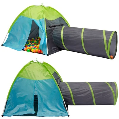 Kinderzelt Bällebad Babyzelt Spielhaus Krabbeltunnel Spielzelt Zelt PupUp Tunnel - Bild 1 von 4