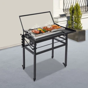 Parrilla abatible portátil de carbón para barbacoa, parrilla de barbacoa moderna para camping al aire libre - Imagen 1 de 16