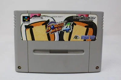 Super Bomberman 4 Nintendo Super Famicom SFC Japanese Cartridge Only - Image 1 of 2