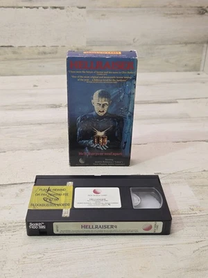 Hellraiser (VHS, 1987, New World Video) Clive Barker Horror Fantasy Terror - Image 1 of 4