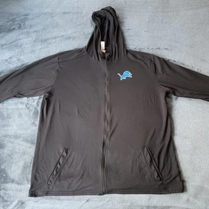 Detroit Lions Tracy Walker III Team Issued Long Sleeve Full Zip Black Lite Hoodi - Picture 1 of 16