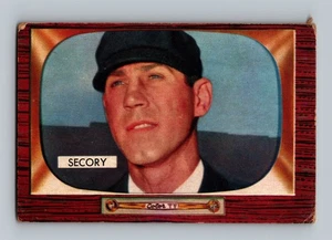 1955 Bowman #286 Frank Secory (Umpire) GD-VG Vintage Baseball Card (A1) - Picture 1 of 2