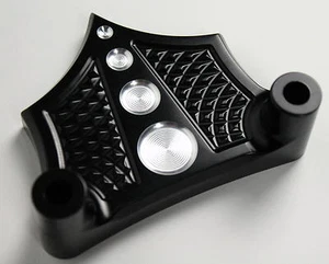 Espaciador de guardabarros de contraste negro cromo-e-o harley excavadoras 23 26 30 (1-1/4" 41 mm) - Imagen 1 de 7