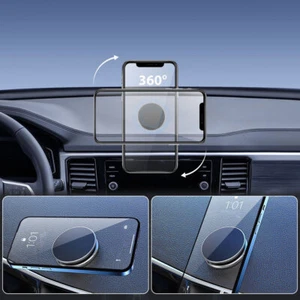 Soporte magnético para teléfono para automóvil soporte de montaje en tablero de instrumentos accesorios giratorios 360° negro - Imagen 1 de 12