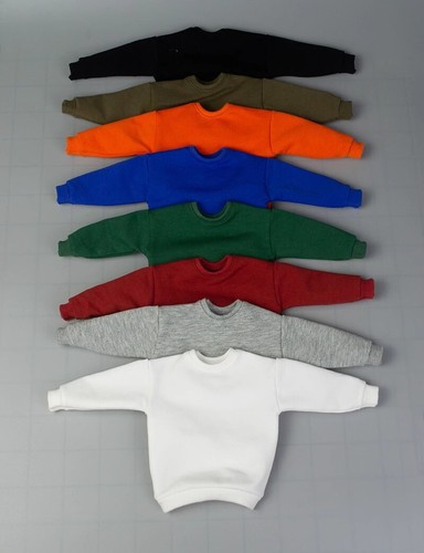 VETEMENTS Felpa con cappuccio sportiva multicolore scala 1 6 vestiti 12" soldat action figure maschile