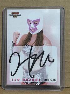 Tarjeta de signo autógrafo Reo Hazuki レオ葉月 HZK 2019 Stardom Collection #212 SP RARA AEW - Imagen 1 de 2