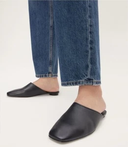 Everlane Day Mule Black Nappa Leather Classic Women's Size 9 NEW Resort Office - Picture 1 of 11