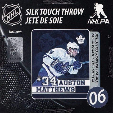 NHL Toronto Maple Leafs # 34 Auston Matthews 50 x 60 "SILK Touch" Throw Blanket Cover