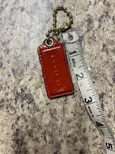 Coach Leather Orange Hangtag - Picture 1 of 2