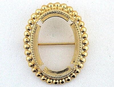 25x18 25MM x 18MM CABUJÓN PIEDRAS PRECIOSAS COLOR ORO BROCHE MONTAJE CF946/71923 Foto 1 de 2