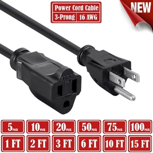  Netzverlängerungskabel Kabel 1' 2' 3' 6' 10' 15' 1 Fuß 2 Fuß 3 Fuß 6 Fuß 10 Fuß 15 Fuß [SET] - Bild 1 von 13