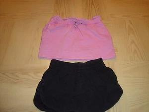 FREE PLANET BLACK EYELET SHORTS & CIRCO SKIRT SHORTS GIRLS SIZE 6X/4-5 - Picture 1 of 8