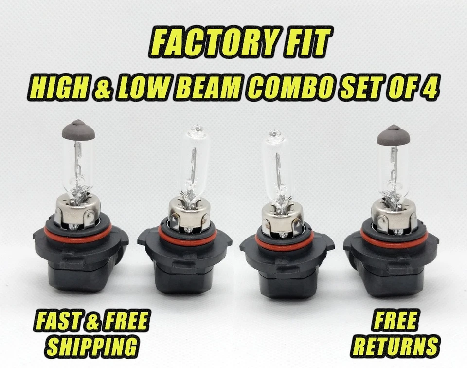 Faro halógeno Stock Fit para Pontiac Bonneville 1987-2005 haz bajo y alto x4 Foto 1 de 1