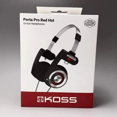 Koss Porta Pro Classic On-Ear Headphones Red Hot BRAND NEW BOXED - Image 1 of 4