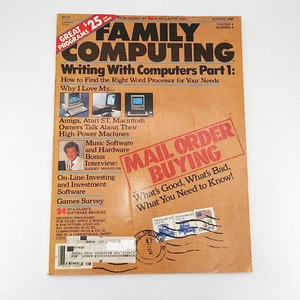 VTG August 1986 Volume 4 Number 8 Family Computing Magazine Mail order buying - Picture 1 of 8