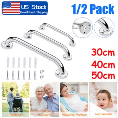 1/2 Bathroom Safety Grab Bar Handicap Elderly Bathtubs Handle Support Stainless  Foto 1 de 4