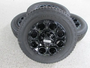 20" FORD F250 F350 FACTORY OEM WHEELS RIMS TIRES BLACK SENSORS INCLUDED - Picture 1 of 8