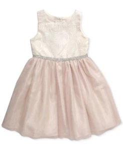 Sweet Heart Rose Floral Jacquard Special Occasion Dress, size 4 - Picture 1 of 1