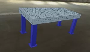 3D Schweißtisch Pläne DXF Dateien 2000mmx1000mm Welding Table plans - Bild 1 von 5