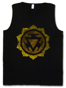 CHAKRA MANIPURA TANK TOP Mystic Esoterik Energy Body Soul Yoga Astral - Picture 1 of 1