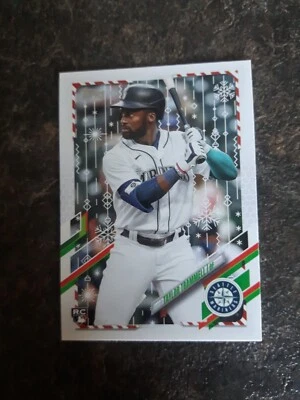 2021 Topps Holiday Rookie Taylor Trammell RC Card# HW154 - Image 1 of 2