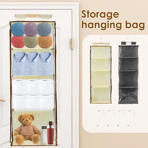 Hanging Yarn Storage with Zippers Large Capacity Knitting Organizer FajTb - Picture 1 of 14