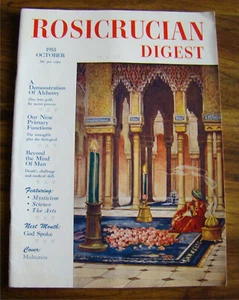 Oct 1953 Rosicrucian Digest magazine Alchemy Zinc into Gold AMORC - Picture 1 of 4